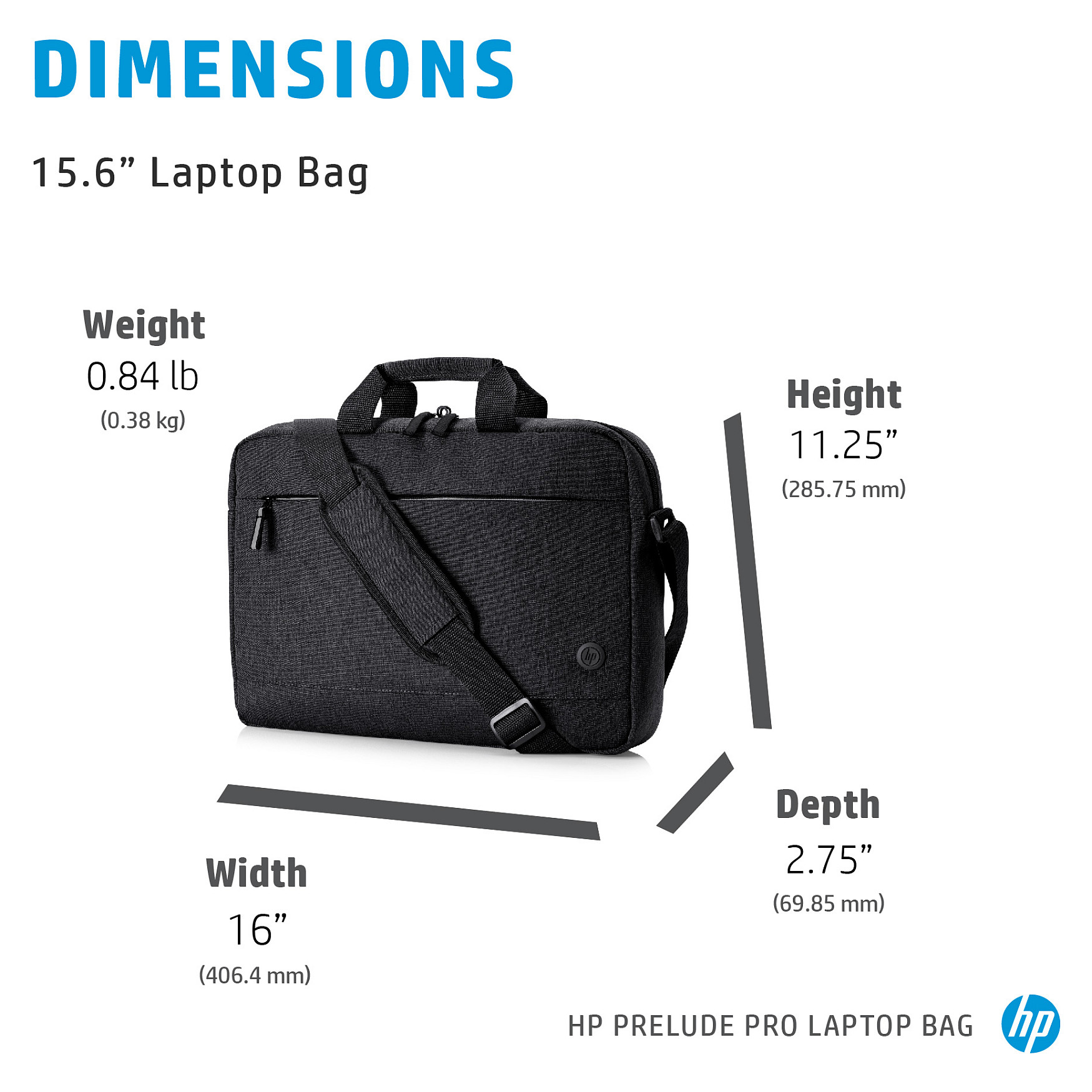 Torba za laptop HP Prelude Pro (za 15.6" laptop, siva, materijal tkanina, tip Messenger torba)-2