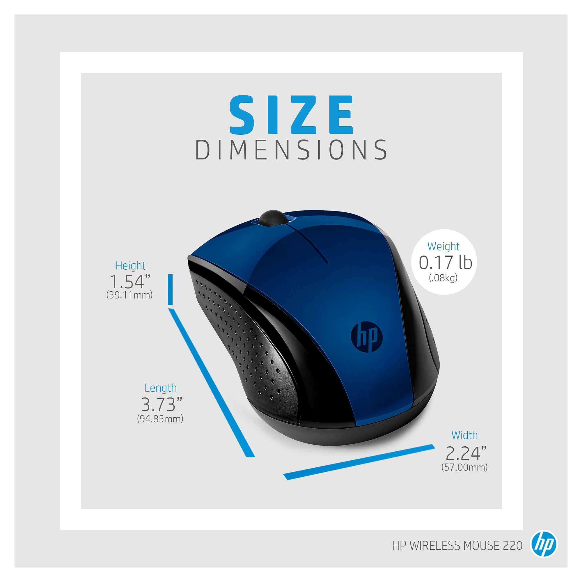 Miš HEWLETT PACKARD HP 220 (Bežični, Ambidekstran)-3