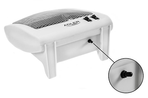Adler AD 7709 Indoor White 800 W Quartz electric space heater-5