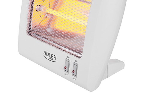 Adler AD 7709 Indoor White 800 W Quartz electric space heater-3
