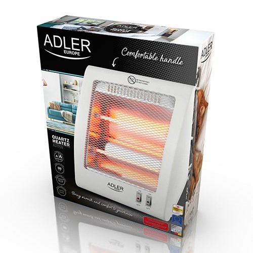 Adler AD 7709 Indoor White 800 W Quartz electric space heater-0