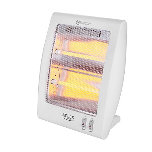 Adler AD 7709 Indoor White 800 W Quartz electric space heater-1