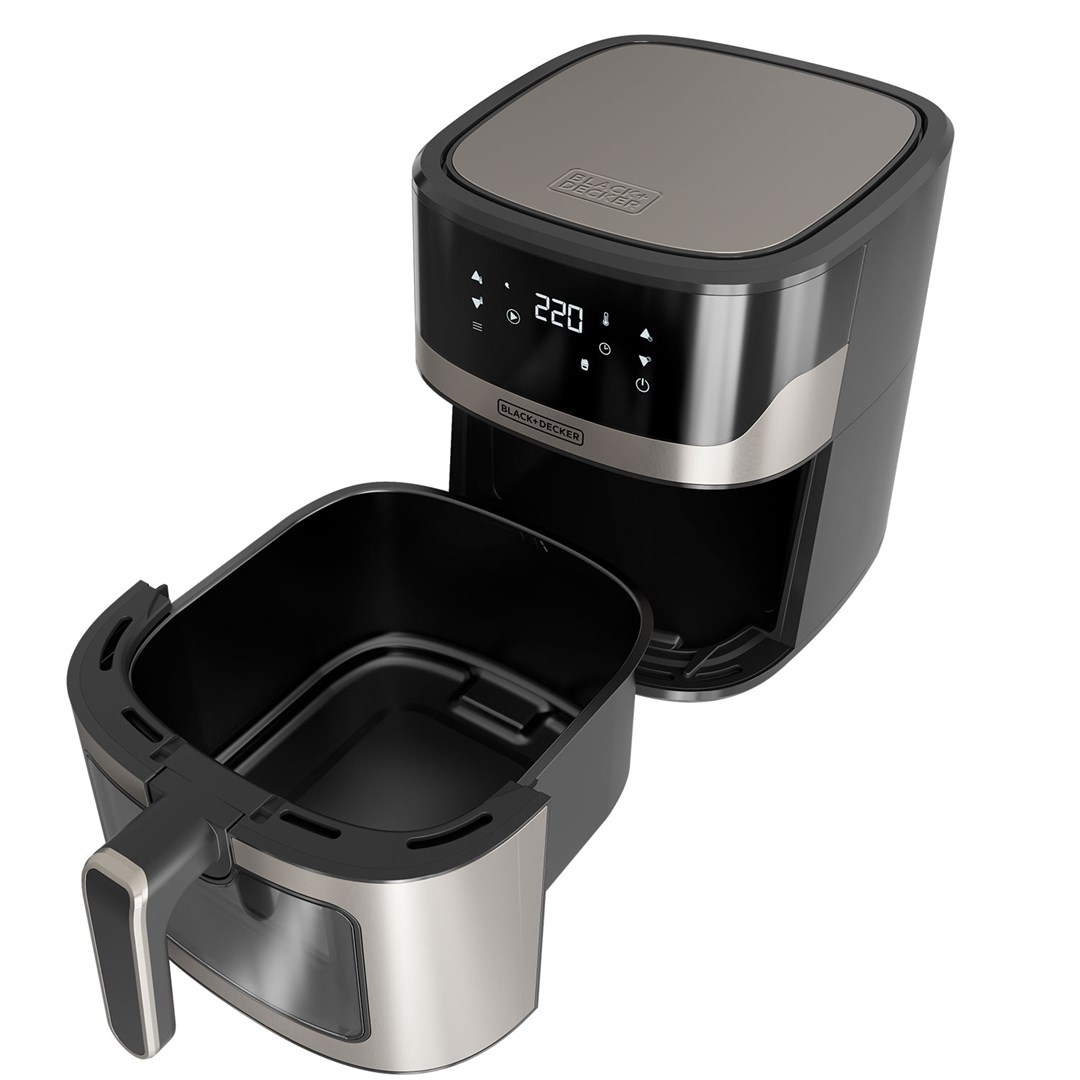 Friteza BLACK+DECKER BXAF6500E (kapacitet 5L, digitalni tajmer, prilagodljiva temperatura)-4