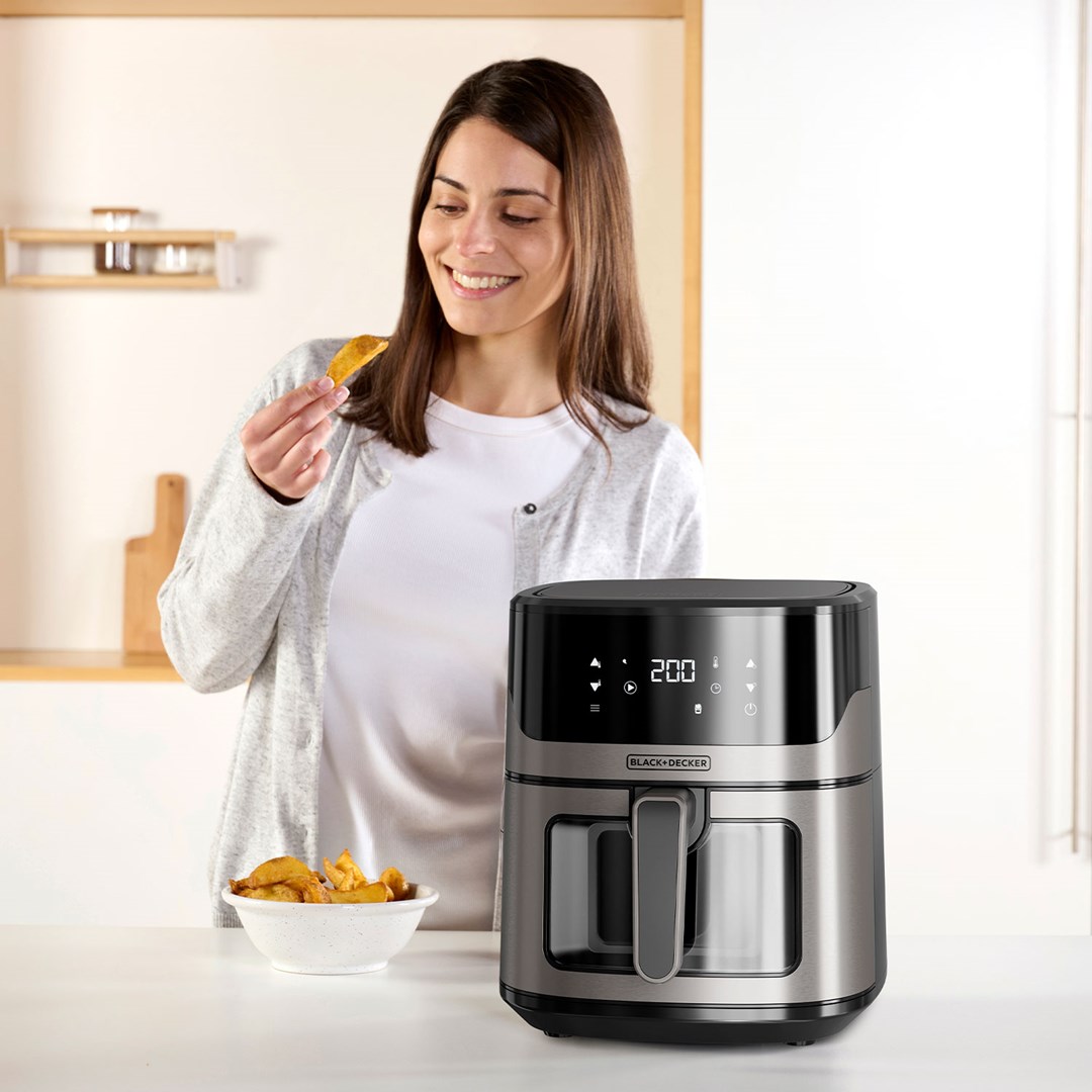 Friteza BLACK+DECKER BXAF6500E (kapacitet 5L, digitalni tajmer, prilagodljiva temperatura)-6