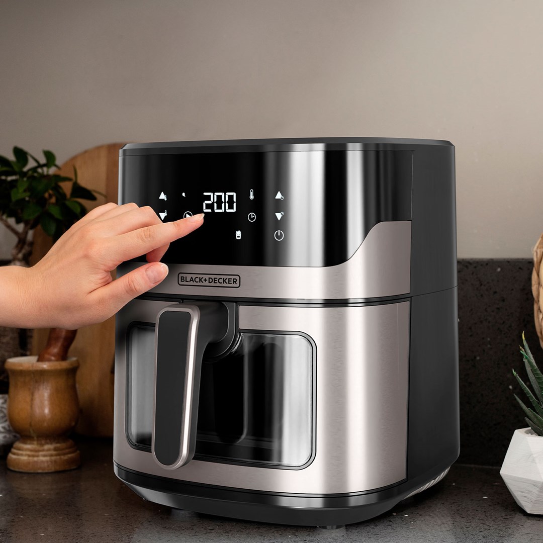 Friteza BLACK+DECKER BXAF6500E (kapacitet 5L, digitalni tajmer, prilagodljiva temperatura)-7