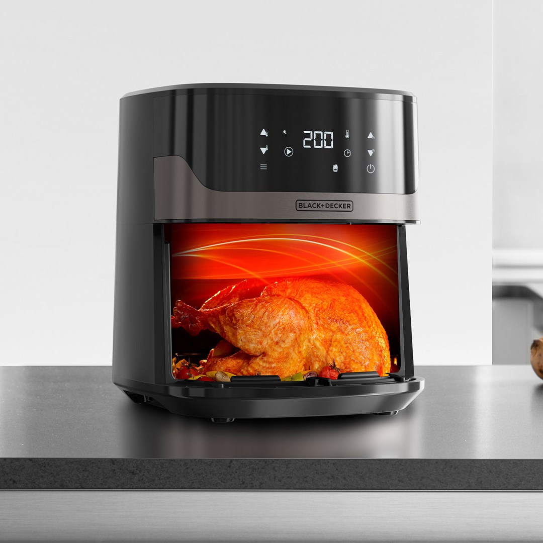 Friteza BLACK+DECKER BXAF6500E (kapacitet 5L, digitalni tajmer, prilagodljiva temperatura)-3