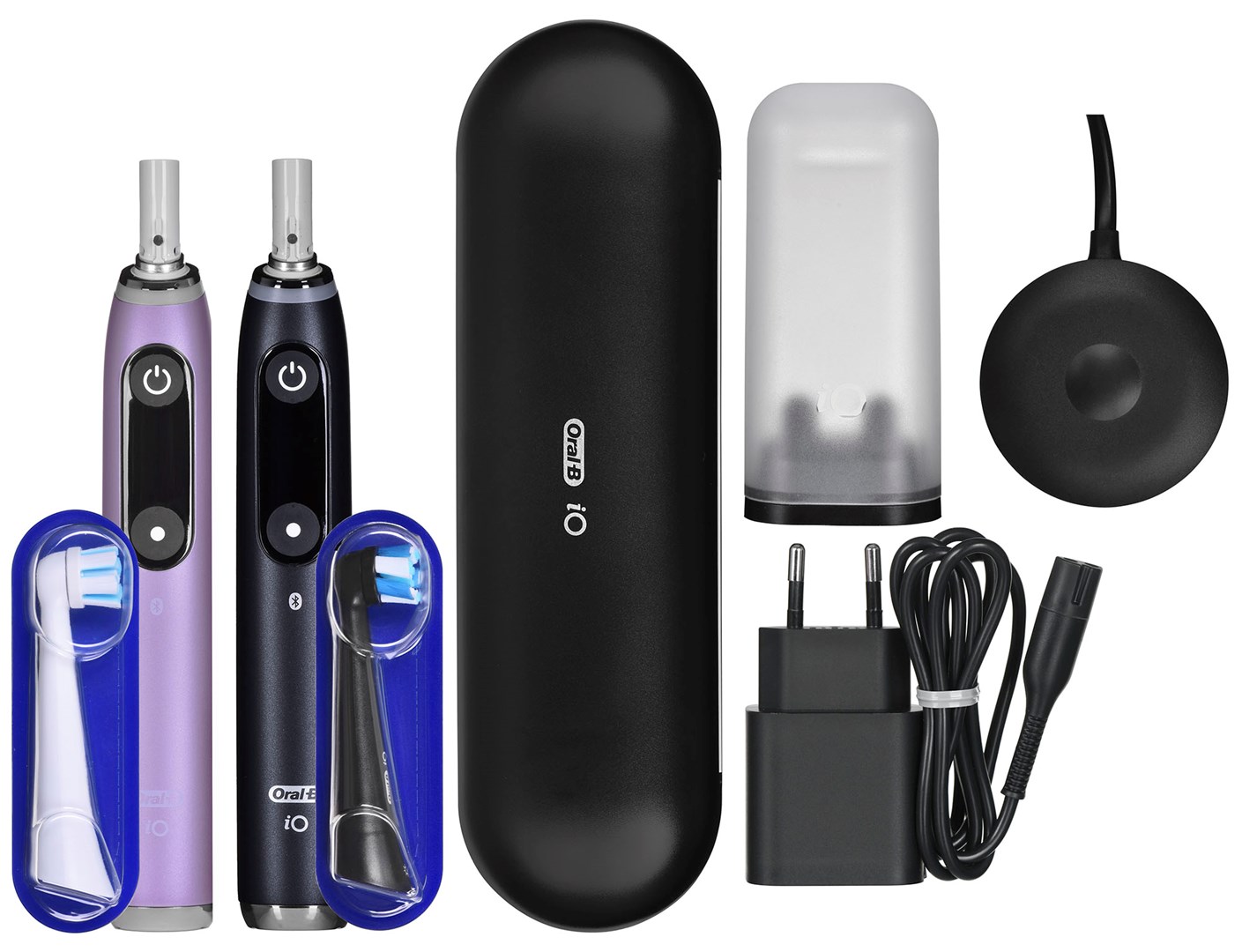 Braun Oral-B szczoteczka elektryczna iO 9N zestaw DUO BLACK ONYX & ROSE QUARTZ-9