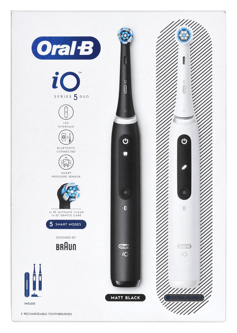 Električna četkica za zube BRAUN Oral-B iO5 Duo Matt Black/Quite White (crna, bijela)-13