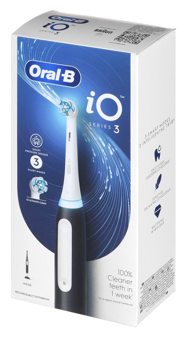 Električna četkica za zube BRAUN Oral-B iO3 Matt Black (crna)-6