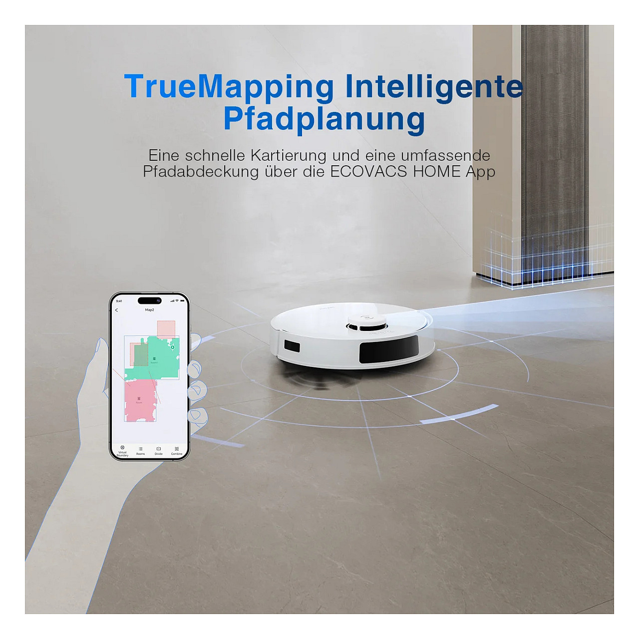 Robot usisavač ECOVACS DEEBOT N20 PLUS (kapacitet 0.4L, bez vrećice, bijela)-6