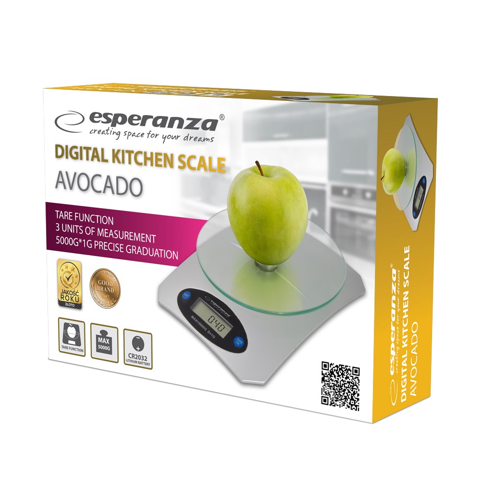 Elektronska kuhinjska vaga ESPERANZA EKS006 (pravokutna)-2