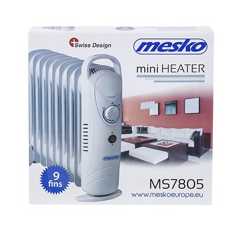Grijač prostora MESKO Home MS7805 unutarnji bijeli 1000 W-3