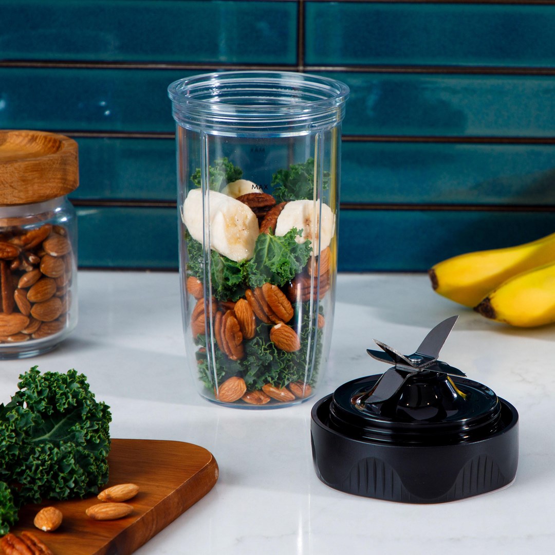 NutriBullet NB1206DGCC blender 900 L Tabletop blender 1200 W Black, Transparent-6
