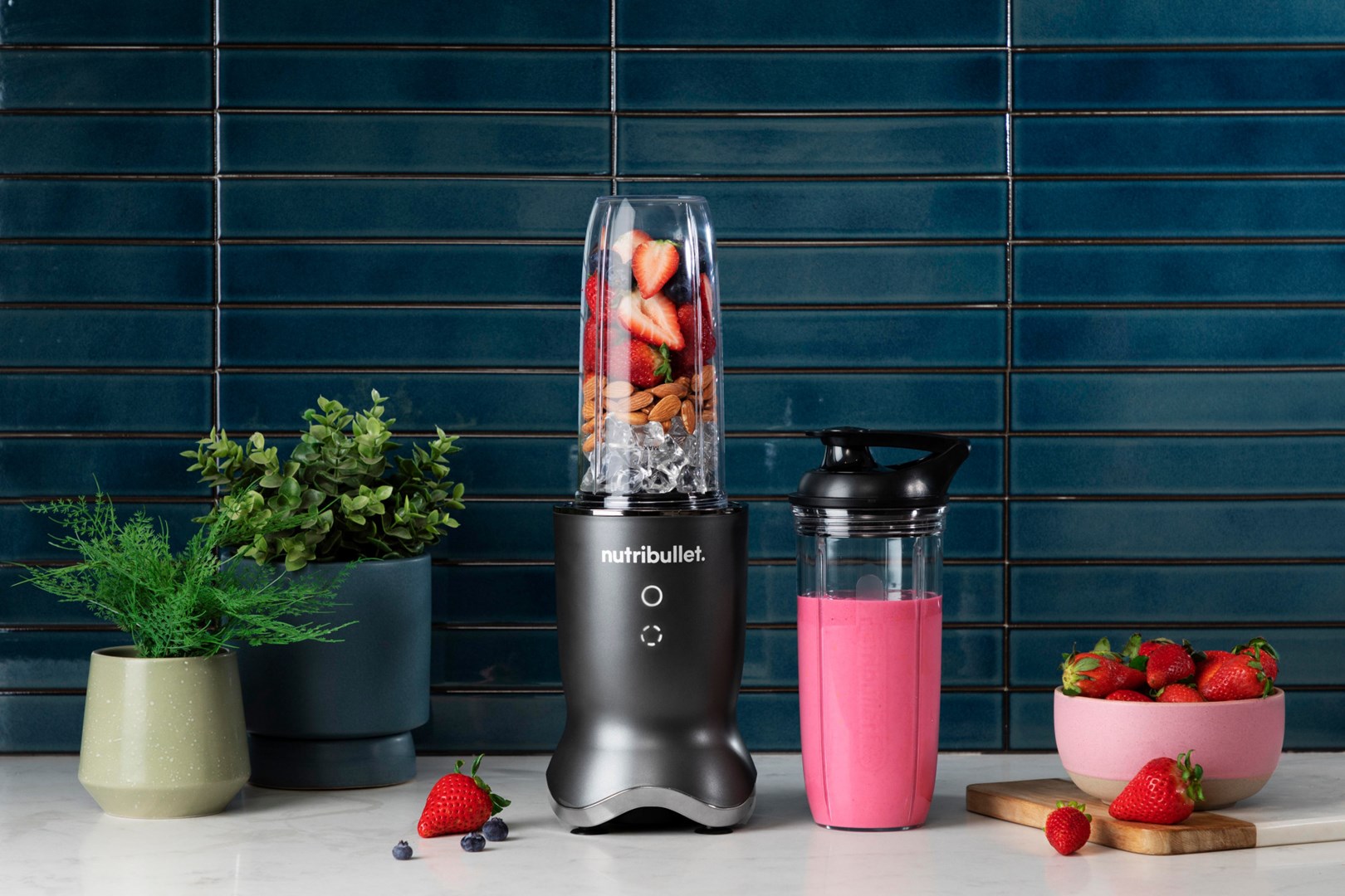 NutriBullet NB1206DGCC blender 900 L Tabletop blender 1200 W Black, Transparent-2