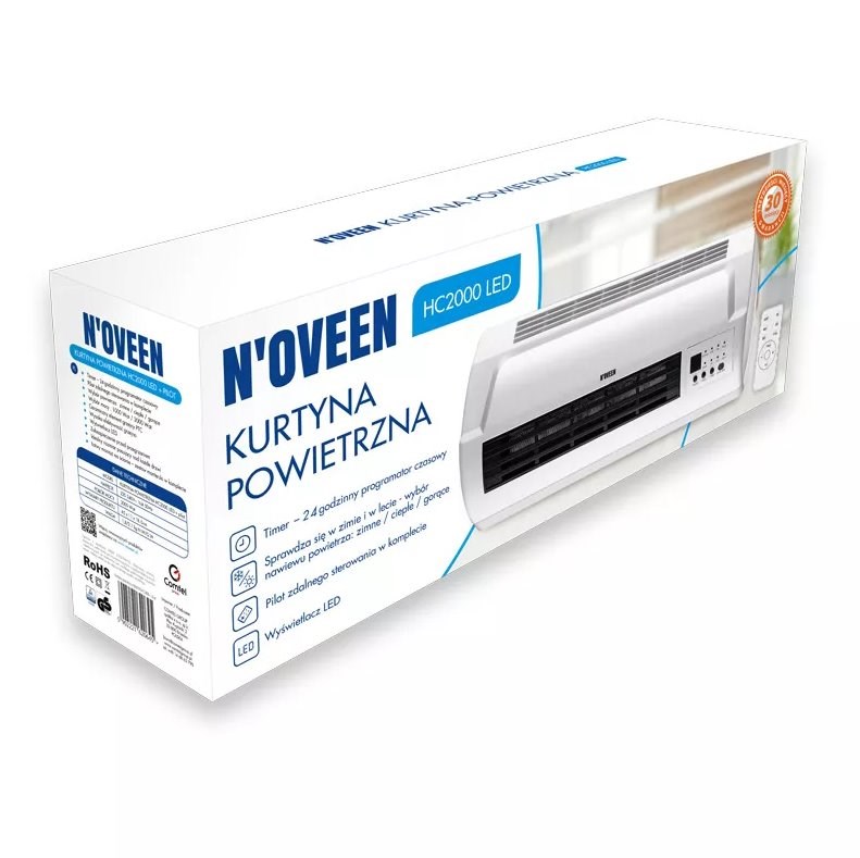 Zračna zavjesa N'OVEEN HC2000 LED (s LED svjetlom)-0