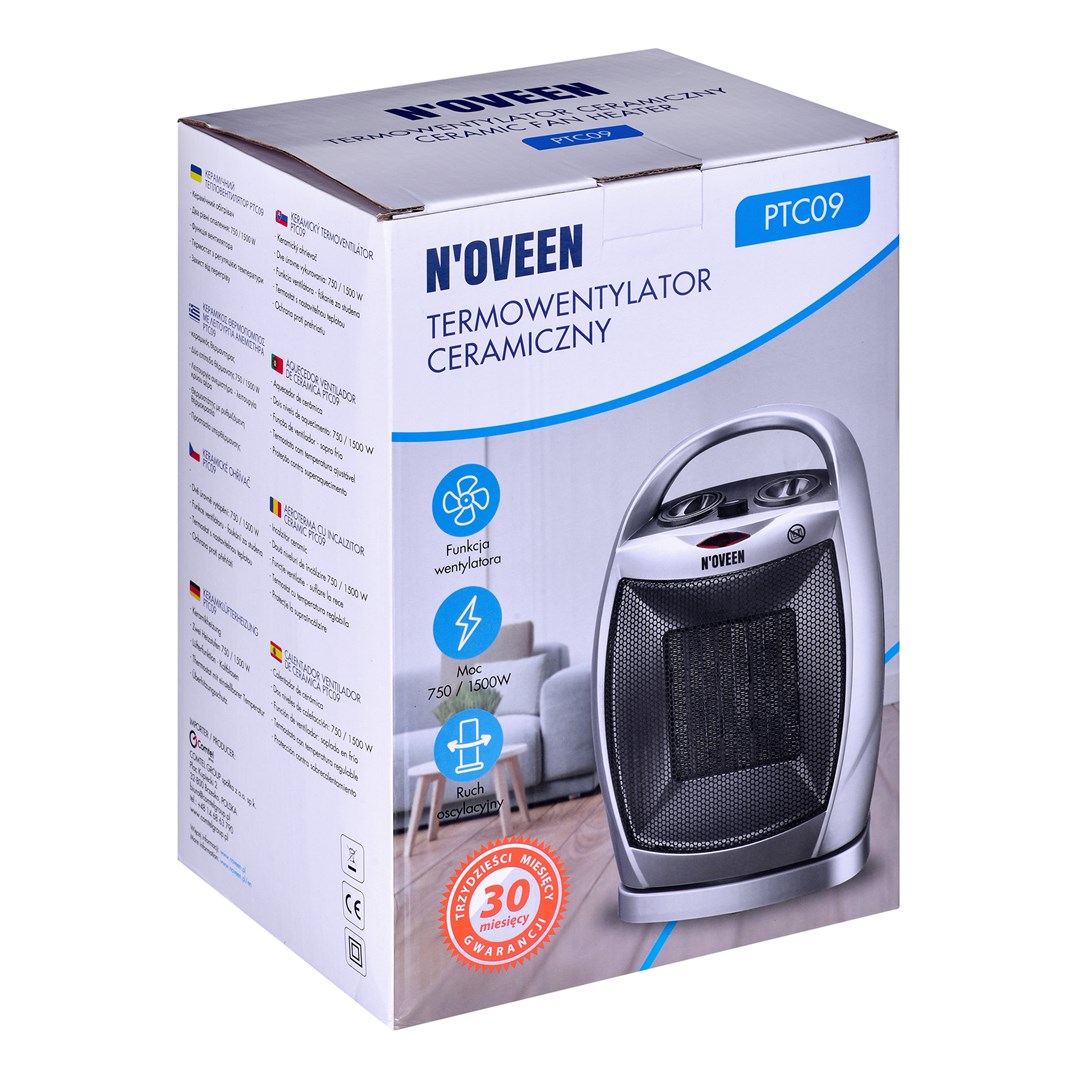 Keramički termoventilator NOVEEN PTC09 (oscilacija)-6