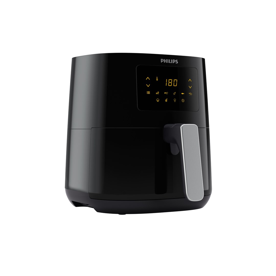 Philips Essential HD9252/70 fryer Single 4.1 L Stand-alone 1400 W Hot air fryer Black, Silver-1