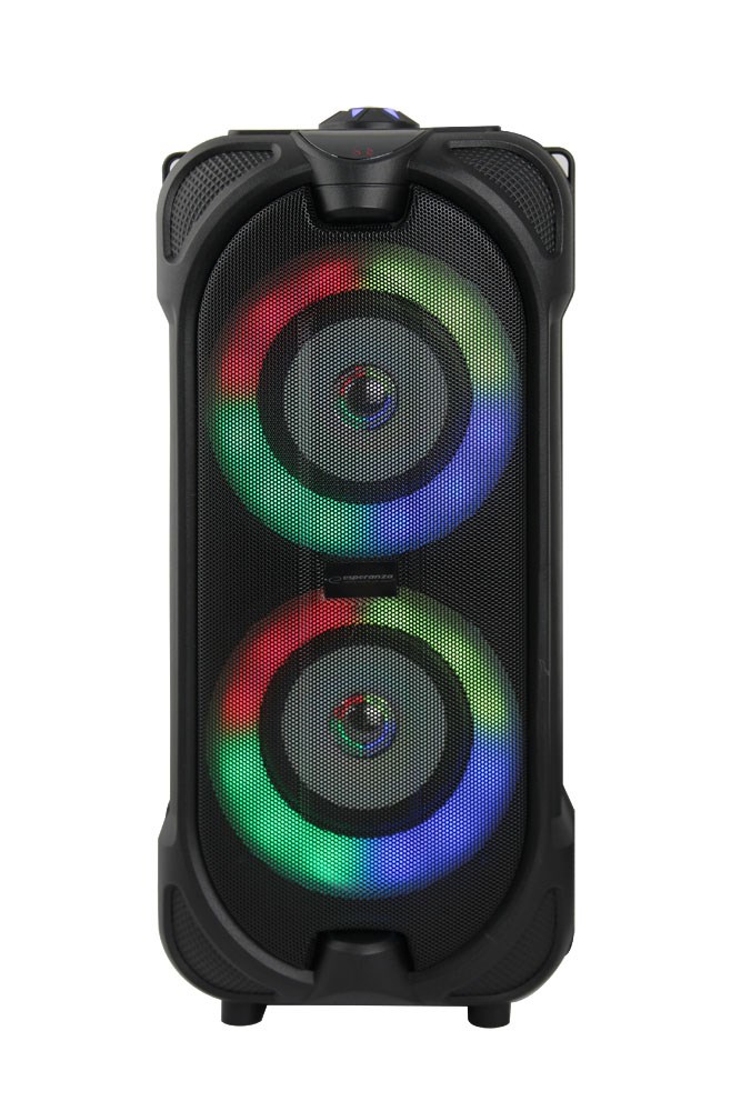 Zvučnik ESPERANZA EP157 (Bluetooth, FM radio, LED RGB, 10W, crni)-1