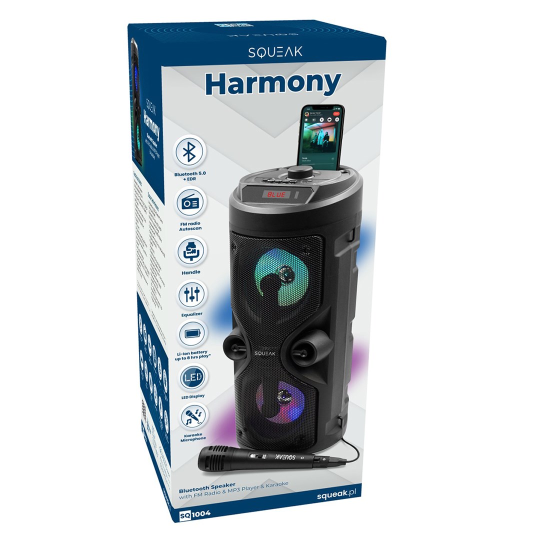 Party zvučnik SQUEAK SQ1004 ( 40W, Bluetooth,  karaoke, LED osvjetljenje, USB)-9