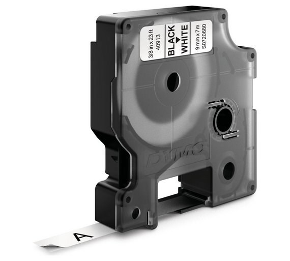 DYMO D1 Standard - Black on White - 9mm-7