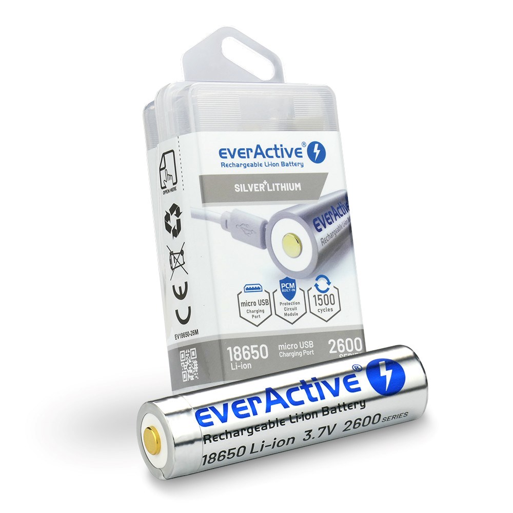 Litij-ionska baterija EVERACTIVE 18650 (3.7V, EV18650-26M)-2