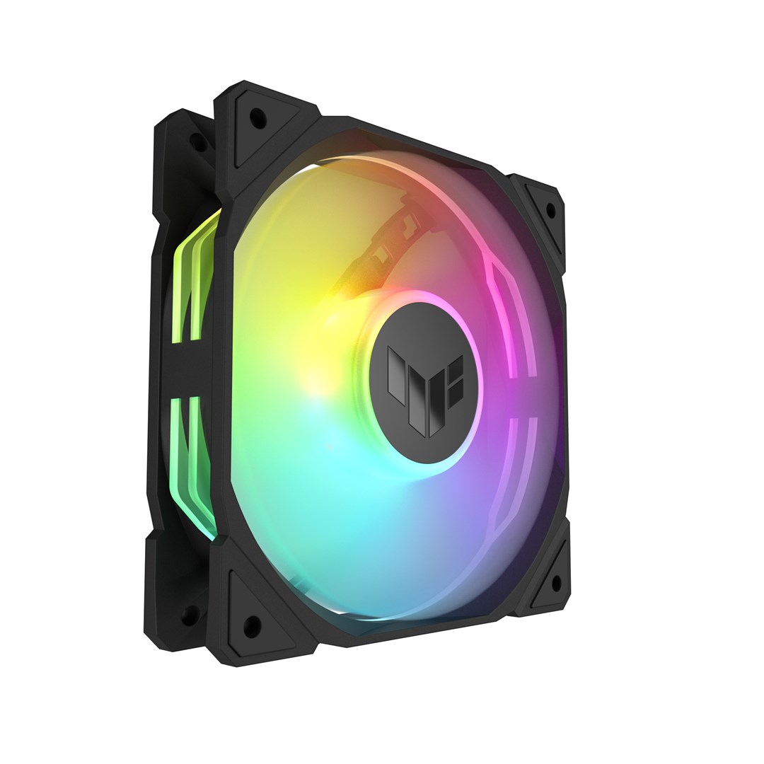 Ventilator za računalno kućište ASUS TUF Gaming TR120 ARGB Reverse Fan - Triple Pack (12 cm, ARGB, crna)-1
