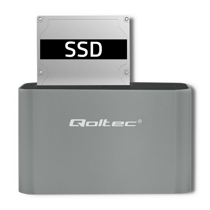 Priključna stanica QOLTEC 50315 za 2.5"/3.5" HDD/SSD, SATA, USB 3.0-4