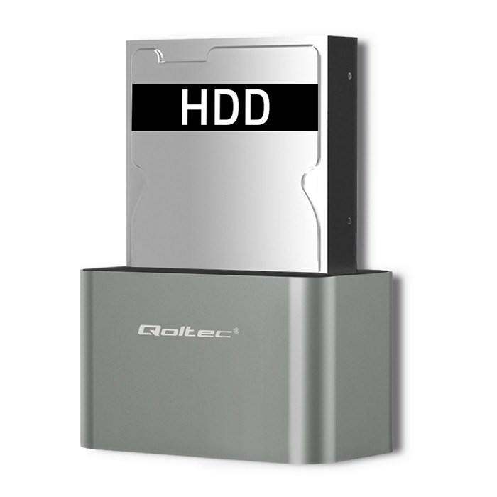 Priključna stanica QOLTEC 50315 za 2.5"/3.5" HDD/SSD, SATA, USB 3.0-6
