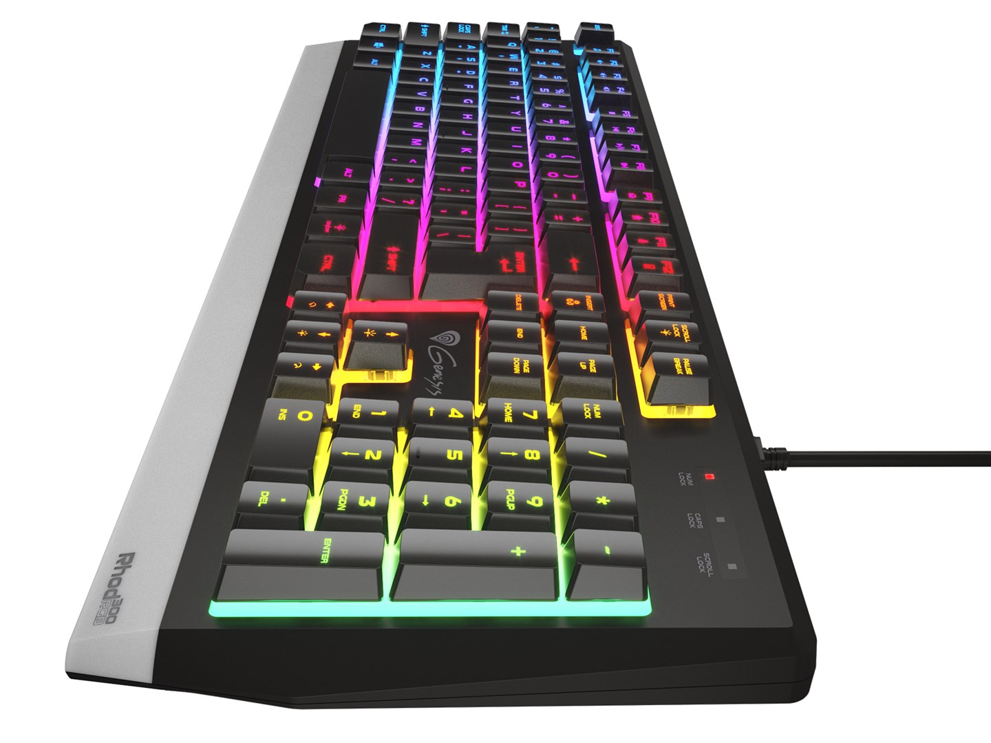 Tipkovnica GENESIS Rhod 300 (RGB LED pozadinsko osvjetljenje, USB, QWERTY, Engleski, Crna) – internacionalna non HR tipkovnica-8