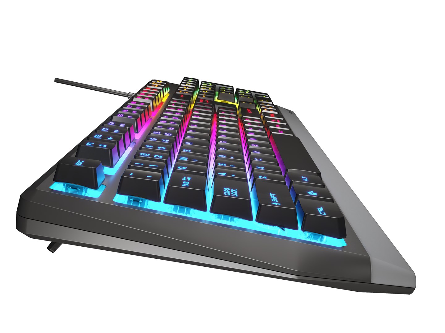 Tipkovnica GENESIS Rhod 300 (RGB LED pozadinsko osvjetljenje, USB, QWERTY, Engleski, Crna) – internacionalna non HR tipkovnica-9
