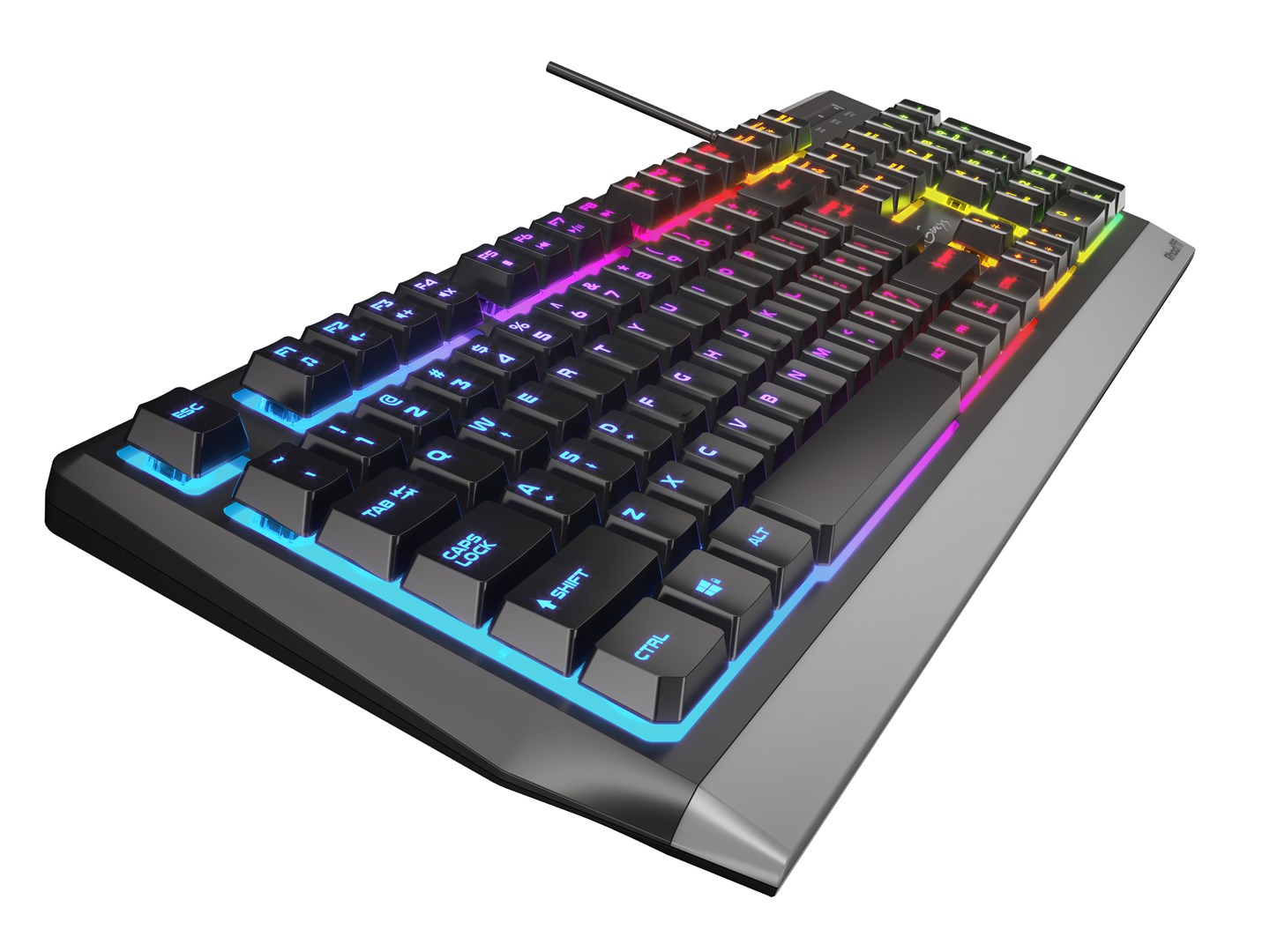 Tipkovnica GENESIS Rhod 300 (RGB LED pozadinsko osvjetljenje, USB, QWERTY, Engleski, Crna) – internacionalna non HR tipkovnica-2