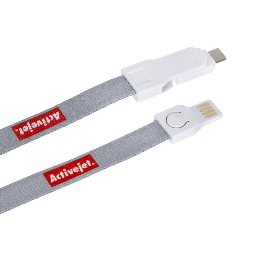 Kabel za punjenje 3u1, ACTIVEJET, Smycz z przewodem do ładowania 3w1 (za telefon)-3