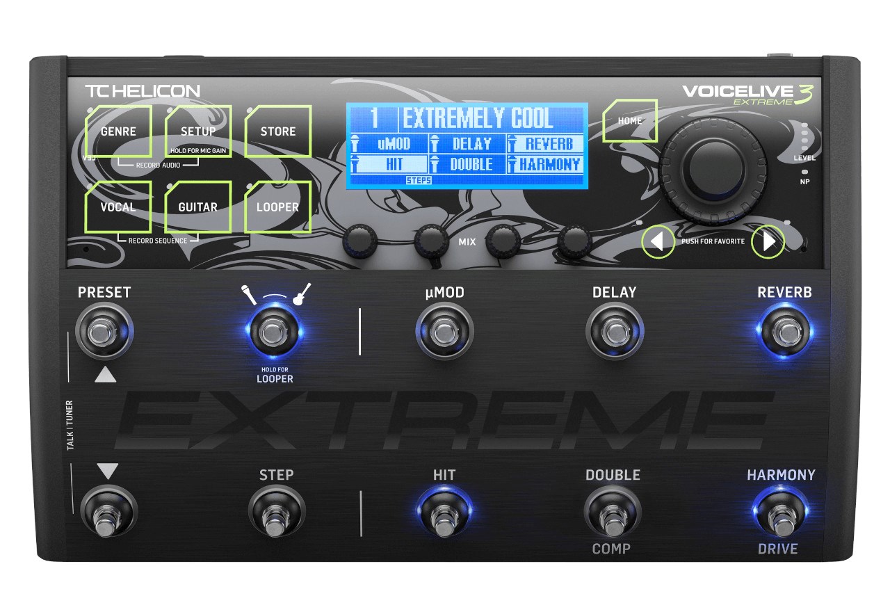 Vokalno-gitarski multiefekt procesor TC HELICON VoiceLive 3 Extreme-4