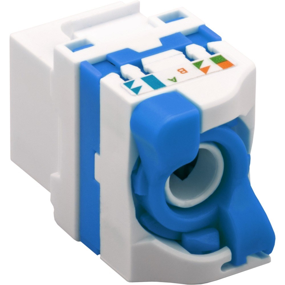 Adapter TECHLY CAT 6a KeyStone RJ45 Jack UTP unshielded Tooless IWP-MD C6A/UROTT-1