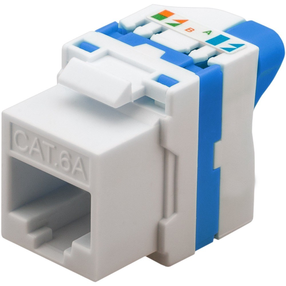 Adapter TECHLY CAT 6a KeyStone RJ45 Jack UTP unshielded Tooless IWP-MD C6A/UROTT-0