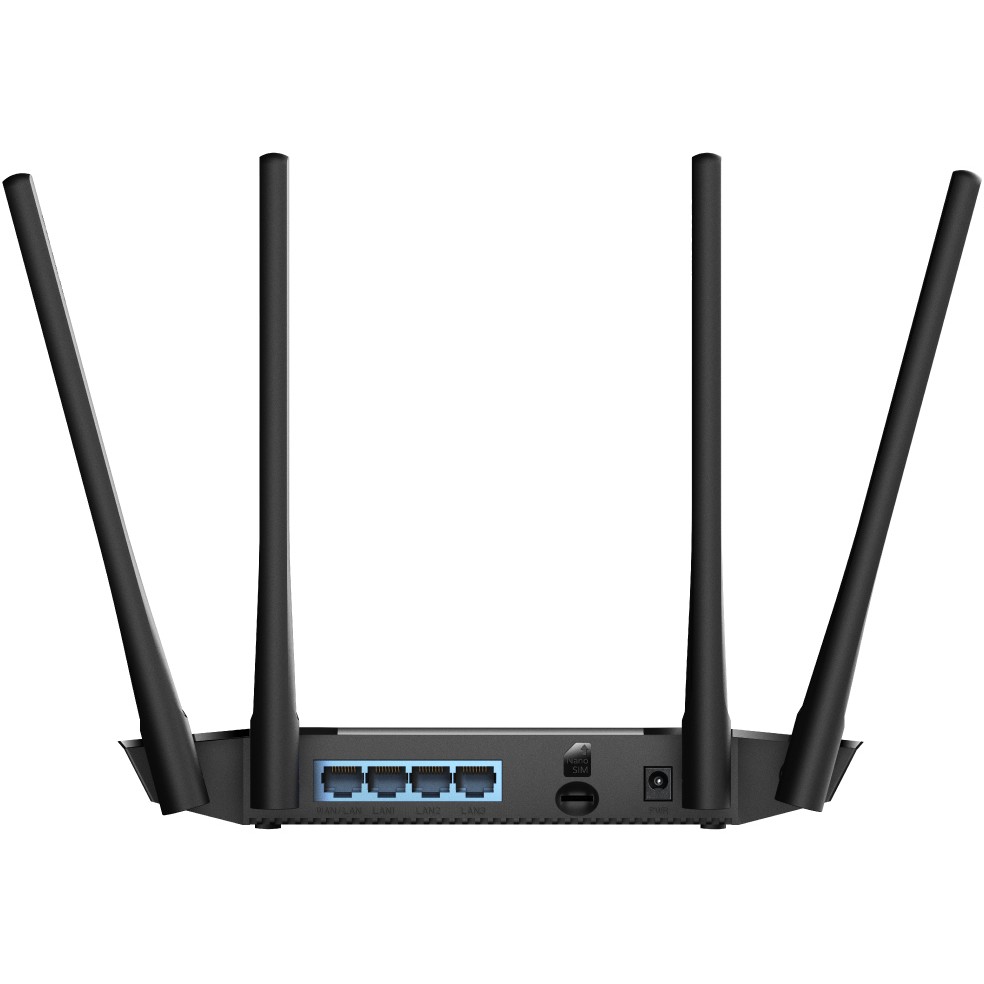 Bežični ruter CUDY LT400 (Wi-Fi 300 Mbps, 2.4 GHz, 4G LTE SIM, crna)-1
