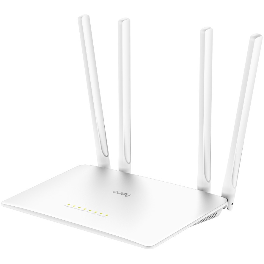Bežični ruter CUDY WR1200 (brzi Ethernet, dvostruka frekvencija 2.4 GHz / 5 GHz, bijela)-1