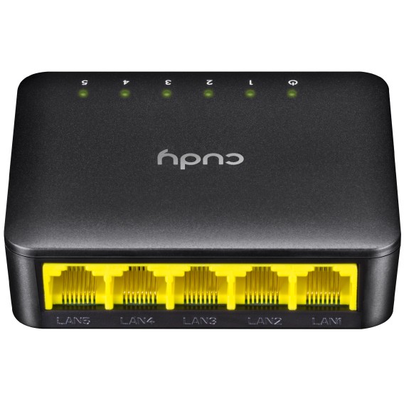 Mrežni prekidač CUDY GS105D (Gigabit Ethernet 10/100/1000, Crna)-0