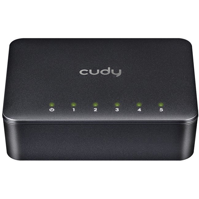 Mrežni prekidač CUDY GS105D (Gigabit Ethernet 10/100/1000, Crna)-1