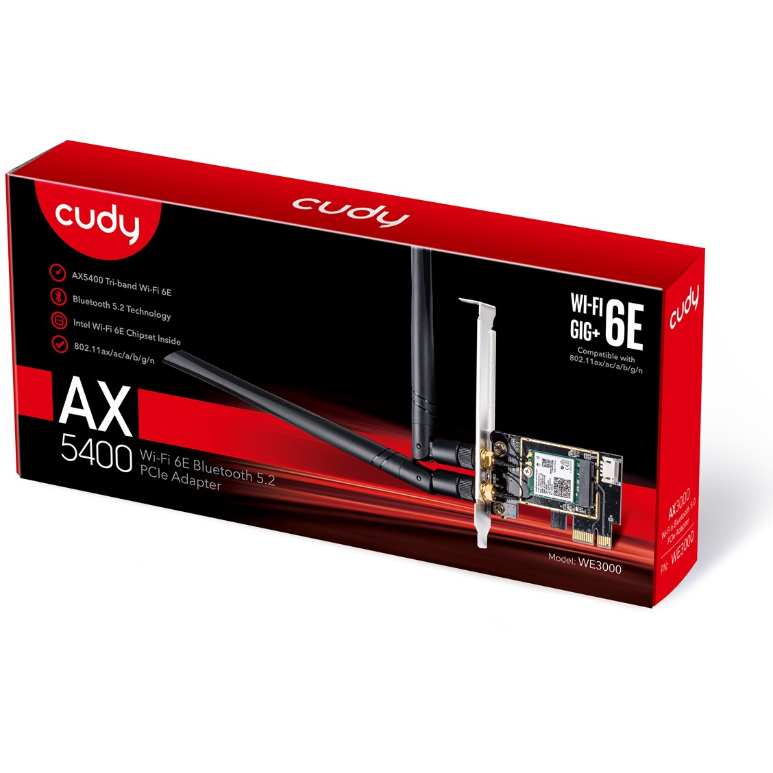 Mrežna kartica CUDY WE3000 (WLAN / Bluetooth, 2400 Mbit/s)-4