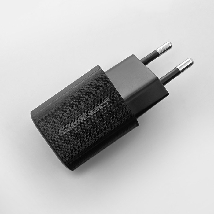Punjač QOLTEC 50764 za mobilne uređaje, prijenosne konzole, power bank, pametne telefone, pametne satove, tablete crna boja-2
