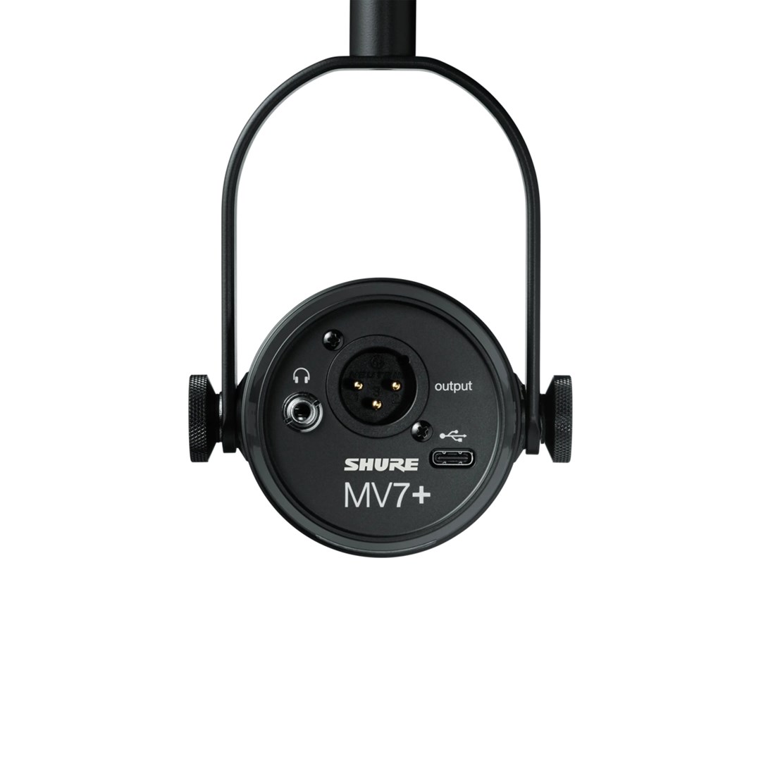Mikrofon za govornicu i vokale SHURE MV7+-K-BNDL (USB-C/XLR konektor, crna, sa stolnim stalkom GATOR)-2
