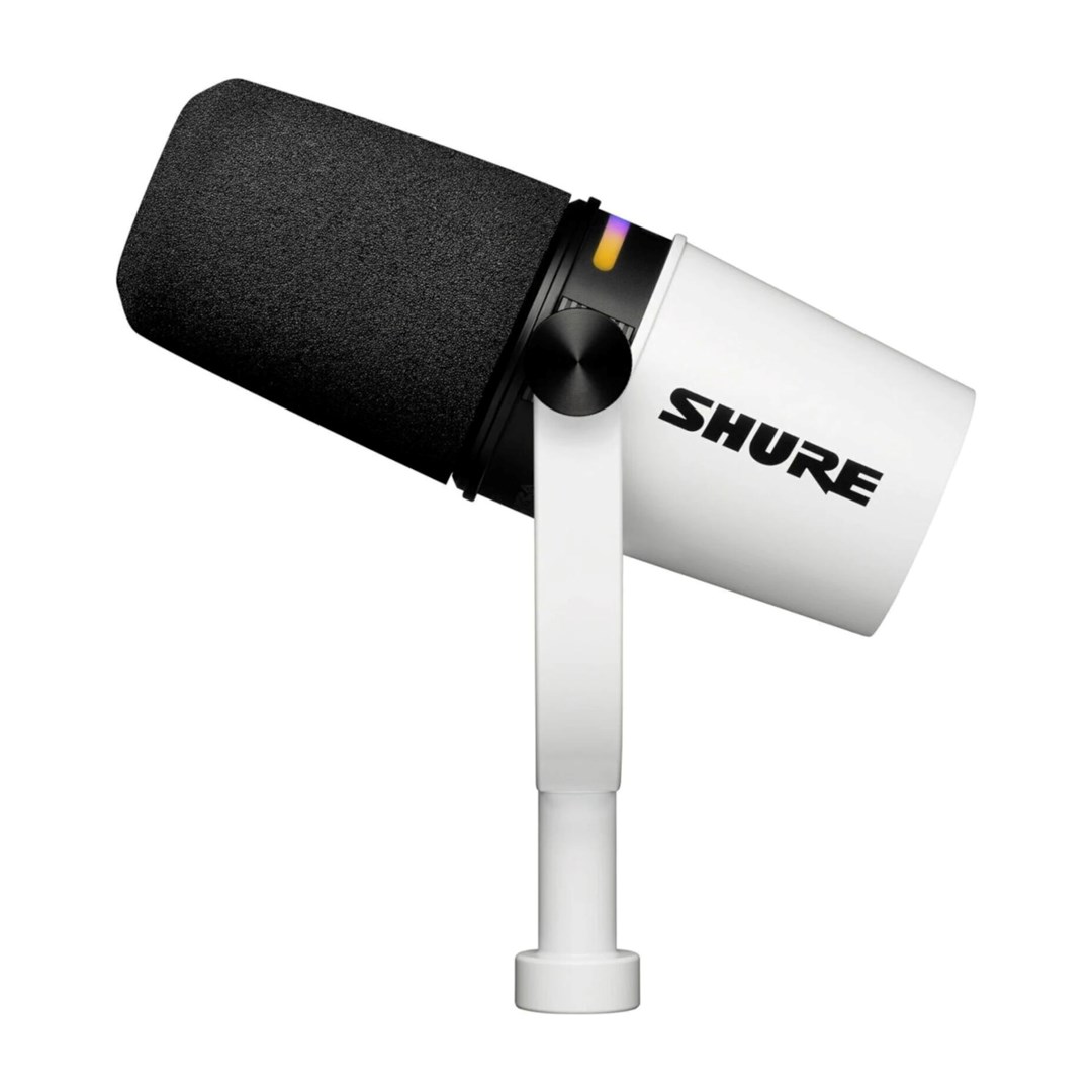 Govornički/vokalni mikrofon SHURE MV7+-W (s XLR/USB-C konektorom, bijeli, dinamički, 50 - 16000 Hz, -55 dB)-1