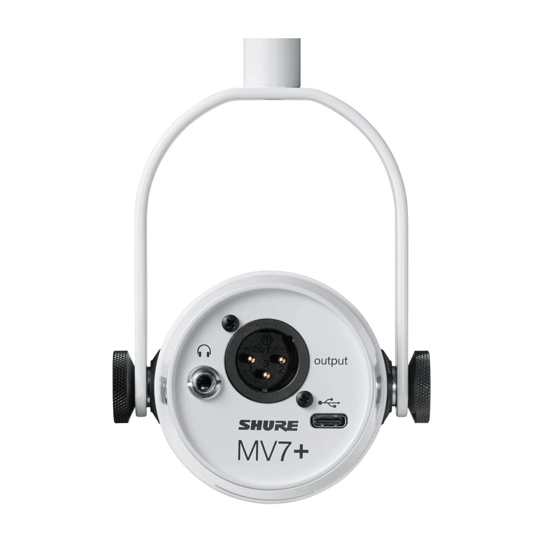 Govornički/vokalni mikrofon SHURE MV7+-W (s XLR/USB-C konektorom, bijeli, dinamički, 50 - 16000 Hz, -55 dB)-3