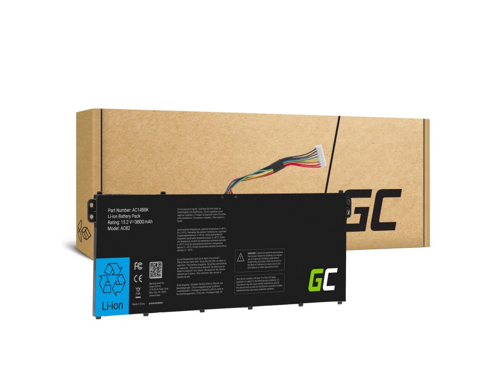 Rezervna baterija za laptop GREEN CELL AC62 (crna)-9