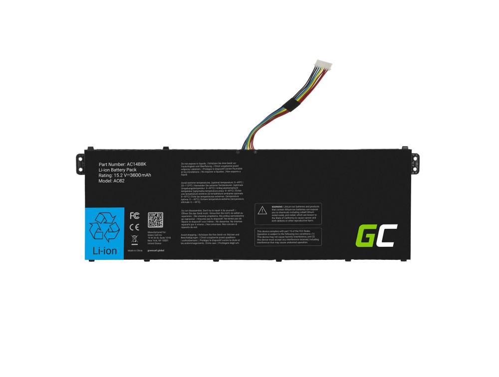 Rezervna baterija za laptop GREEN CELL AC62 (crna)-1