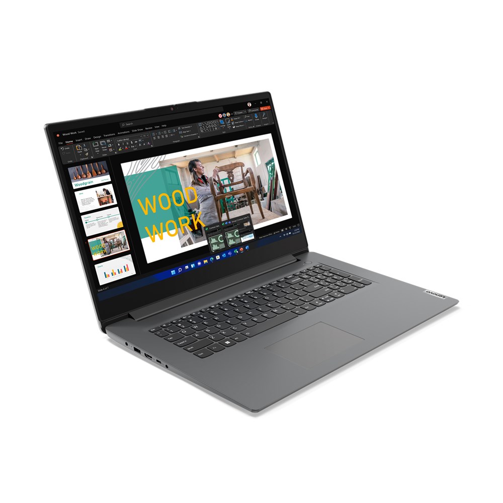 Laptop LENOVO V17 G4 IRU (17,3" FHD IPS, Intel Core i5-13420H, 16GB RAM, 512GB SSD, Intel Iris Xe, Win11Pro, int. tipkovnica, sivi) – internacionalna non HR tipkovnica-1