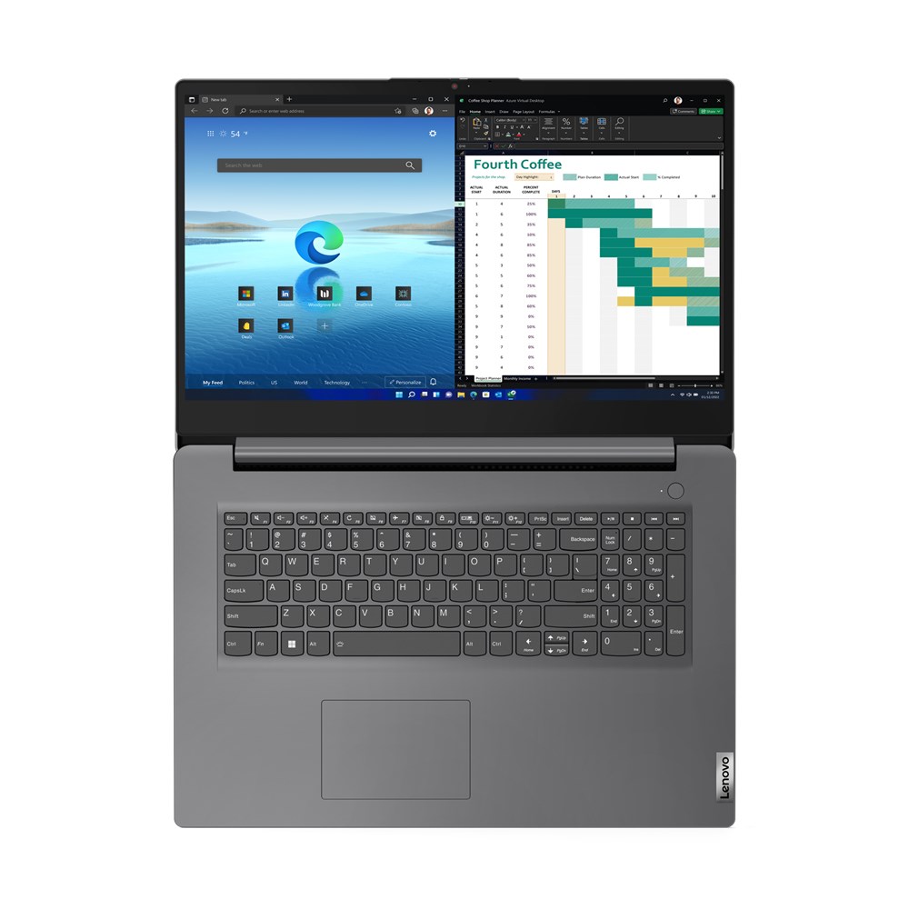 Laptop LENOVO V17 G4 IRU (17,3" FHD IPS, Intel Core i5-13420H, 16GB RAM, 512GB SSD, Intel Iris Xe, Win11Pro, int. tipkovnica, sivi) – internacionalna non HR tipkovnica-5