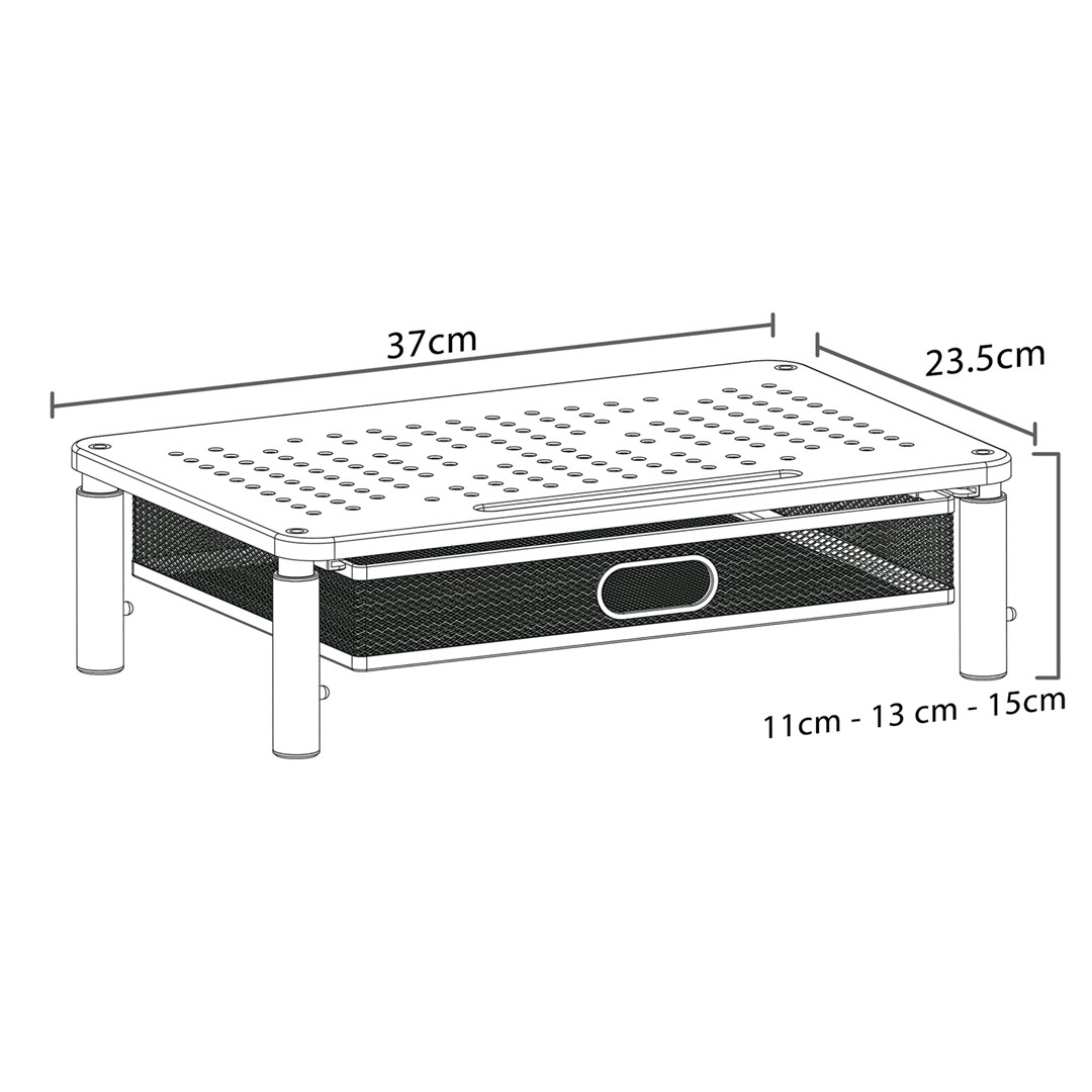 Podstavka pod monitor / laptop MACLEAN MC-947 (13-32", crna)-0