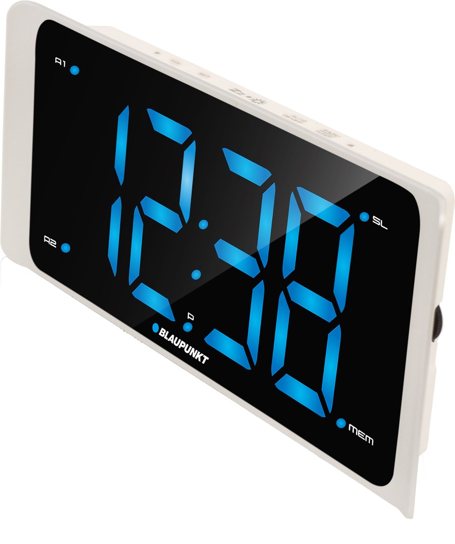 Digitalni alarm sat BLAUPUNKT CR16WH (FM radio, USB punjenje, Snooze funkcija, 24h format, PLL podrška)-1